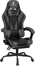 Gaming Chair with Linkage Armrest & Footrest, High Back Video Gaming Chair by Ergodesign