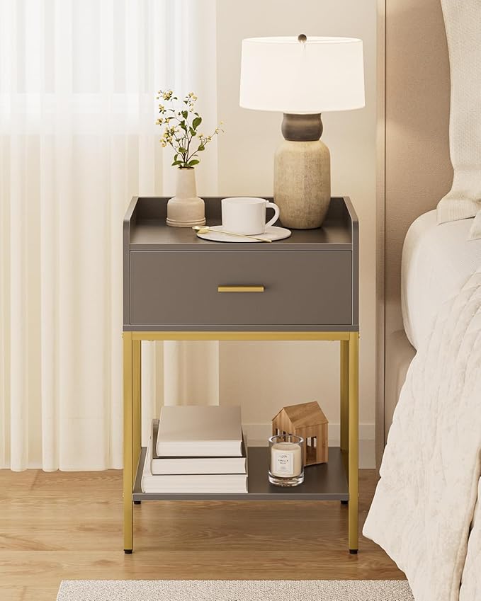 Nightstand, 3-Tier Modern Night Stand, Bedside Table - Image 5
