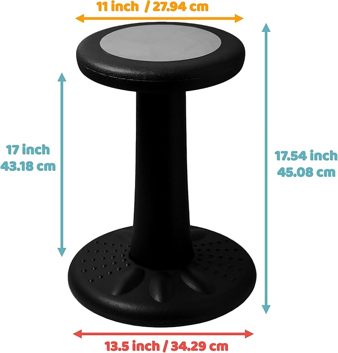ActiveChairs Kids Wobble Chair, Flexible Elementary Classroom Seating, Improves - Image 3