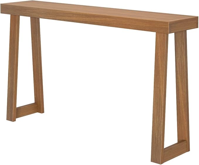 Plank+Beam Solid Wood Console Table, 56 Inch, Sofa Table, Narrow Entryway Table - Image 3