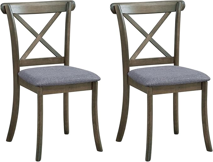 Wooden Dining Chairs Set of 2, Kitchen Chairs Upholstered Dining Chair - Image 7