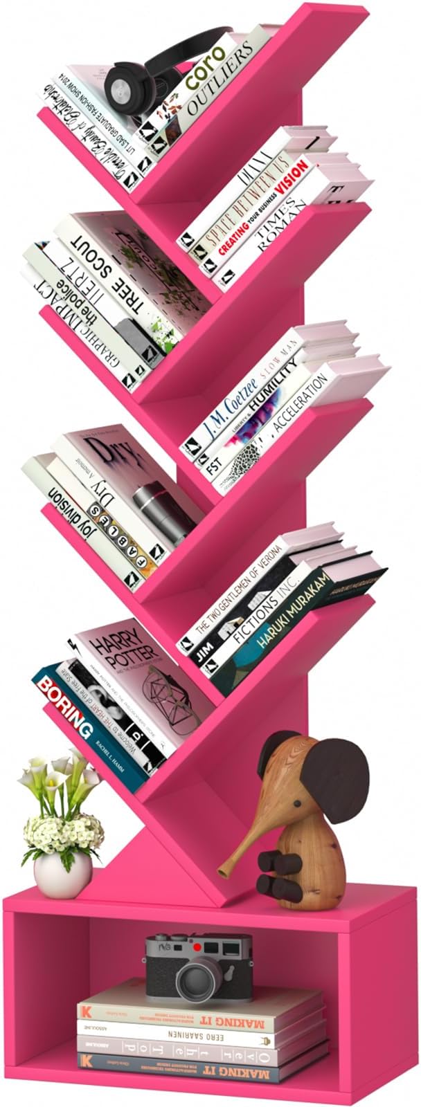 9 Tier Tree Bookshelf, Christmas Green Bookcase by SHEEPAM