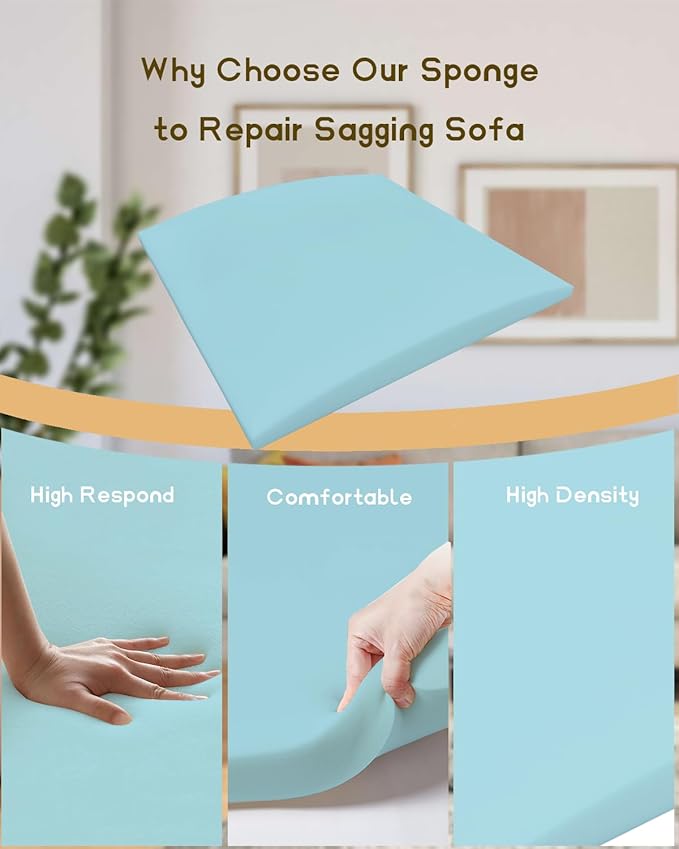 Couch Cushion Support, High Density Replacement Foam Insert - Image 3