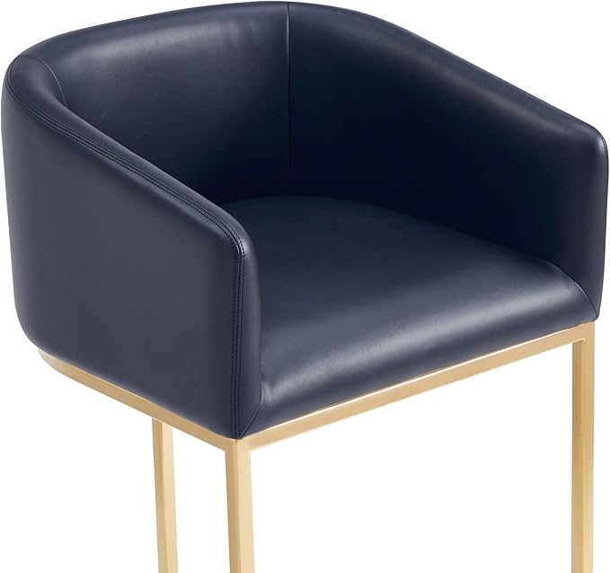 Manhattan Comfort Louvre 26 Inch Mid Century Modern Counter Height Bar Stools - Image 7