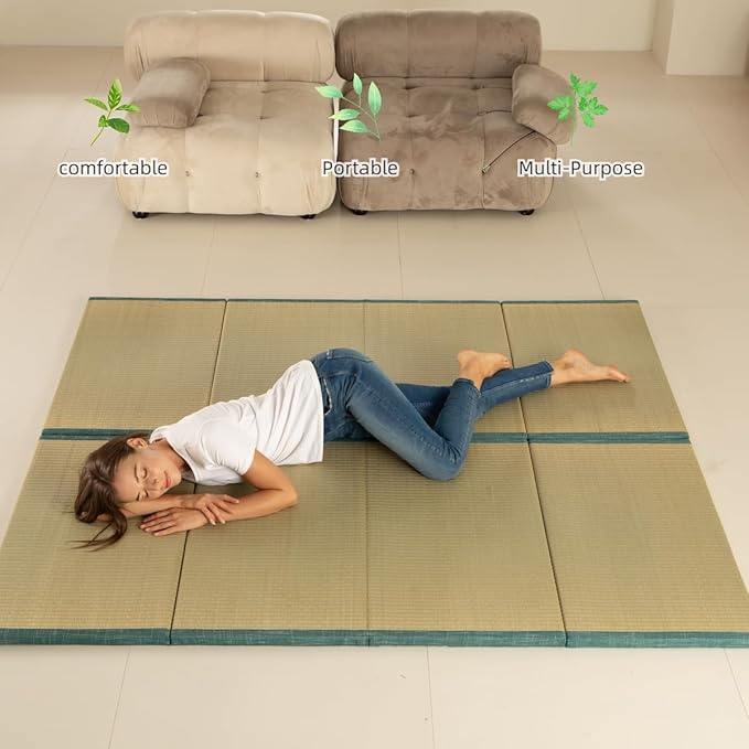MustMat Tatami Futon Mattress Foldable Tatami Mat Twin Japanese Floor Mattress - Image 4