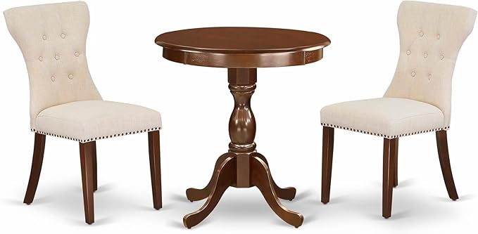 East West Furniture ESGA3-MAH-32 3 Piece Dining Table Set by EastWestFurniture