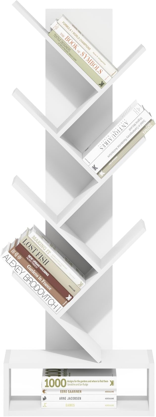 Furinno Tree Bookshelf 7-Tier Floor Standing Tree Bookcase - Image 4