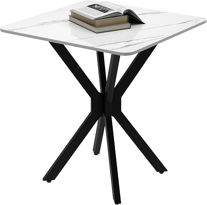 Square Side Table Set of 1, Modern Stylish End Table by Goldfan