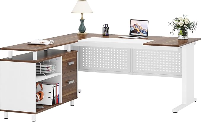 Tribesigns 63 Inch Executive Desk - Image 8