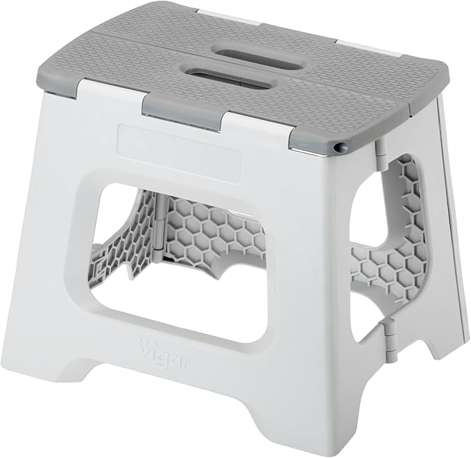 Vigar Compact Step Stool Foldable, 10-1/2-inch Step Stools by VIGAR