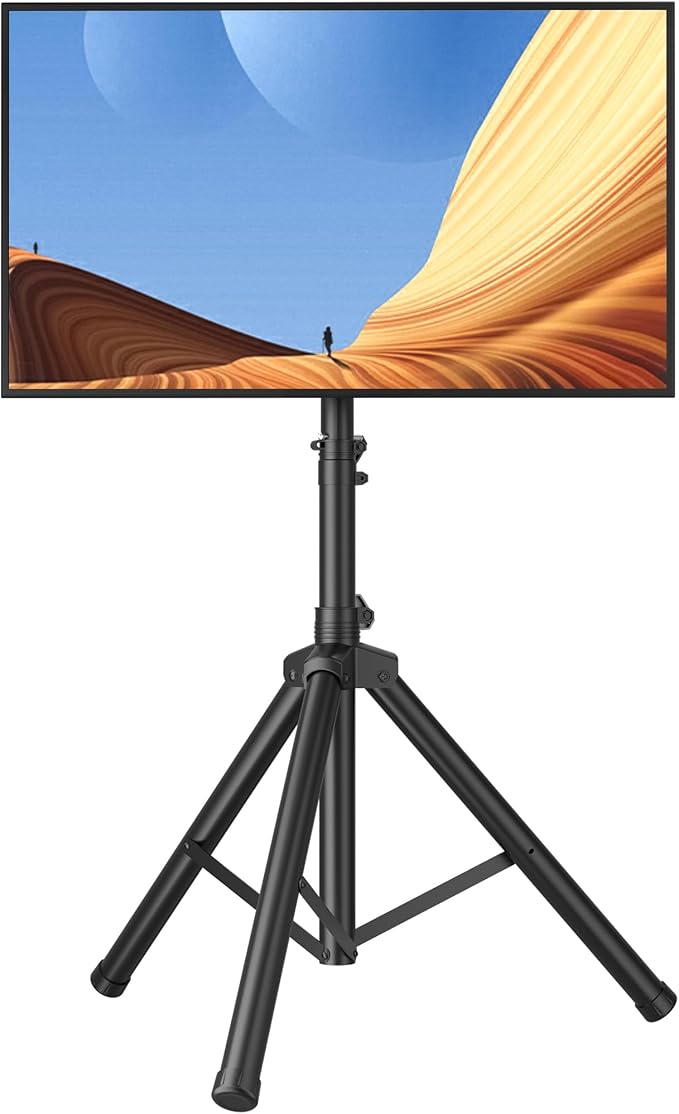 FORGING MOUNT Tripod Portable Floor TV Stand, Foldable Stand Height Adjustable - Image 8