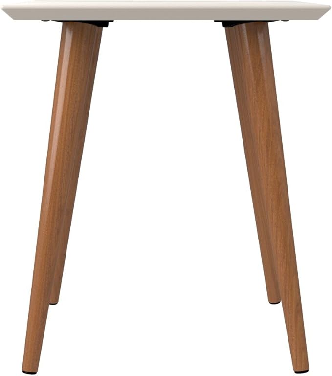 Manhattan Comfort Utopia High Square End Table, Off White - Image 5