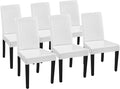 Yaheetech Dining Chairs Set of 6 Faux Leather Modern Dining Room Chairs by Yaheetech