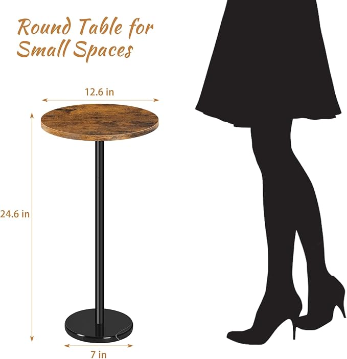smusei Drink Table Small Side Table - Image 3