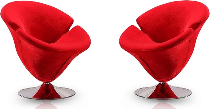Manhattan Comfort Tulip Swivel Accent Chair Set of 2 by ManhattanComfort