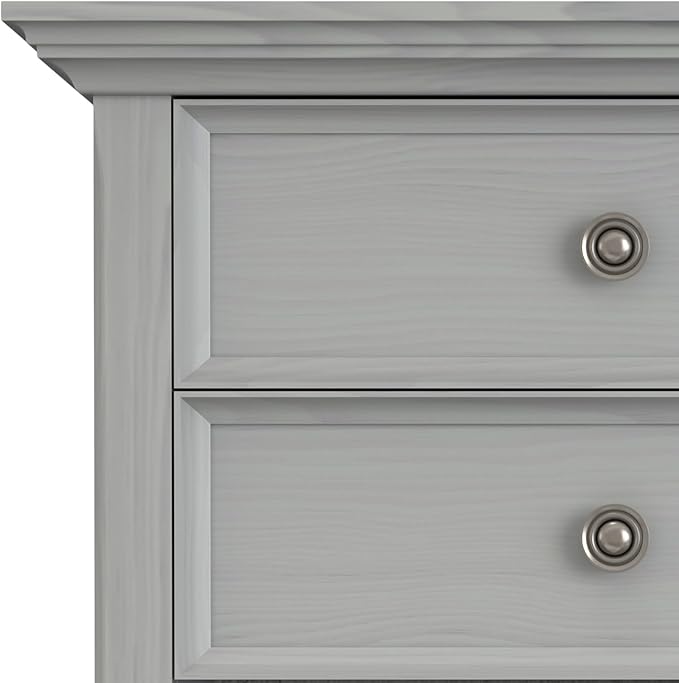 SIMPLIHOME Amherst SOLID WOOD 24 Inch Wide Traditional Bedside Nightstand Table - Image 10