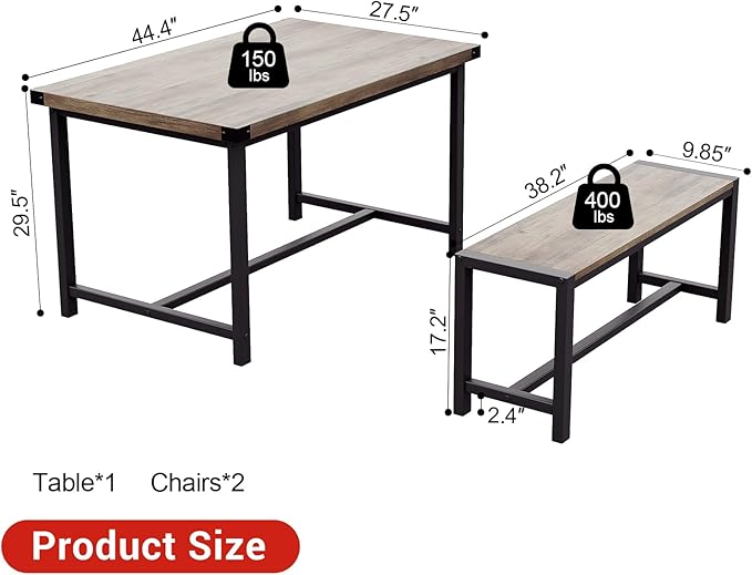 Garvee Dining Table Set for 4, Kitchen Table - Image 7