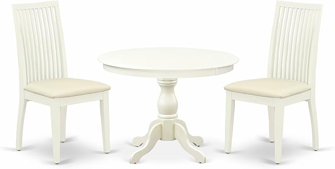 East West Furniture HBIP3-LWH-C 3 Piece Dinette Set by EastWestFurniture