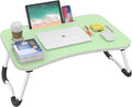 BUYIFY Folding Lap Desk, 23 Inch Portable Wood Green Laptop Bed Desk Lap Desk by BUYIFY