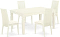 East West Furniture WEIP5-WHI-C 5 Piece Dining Room Table Set Includes a by EastWestFurniture