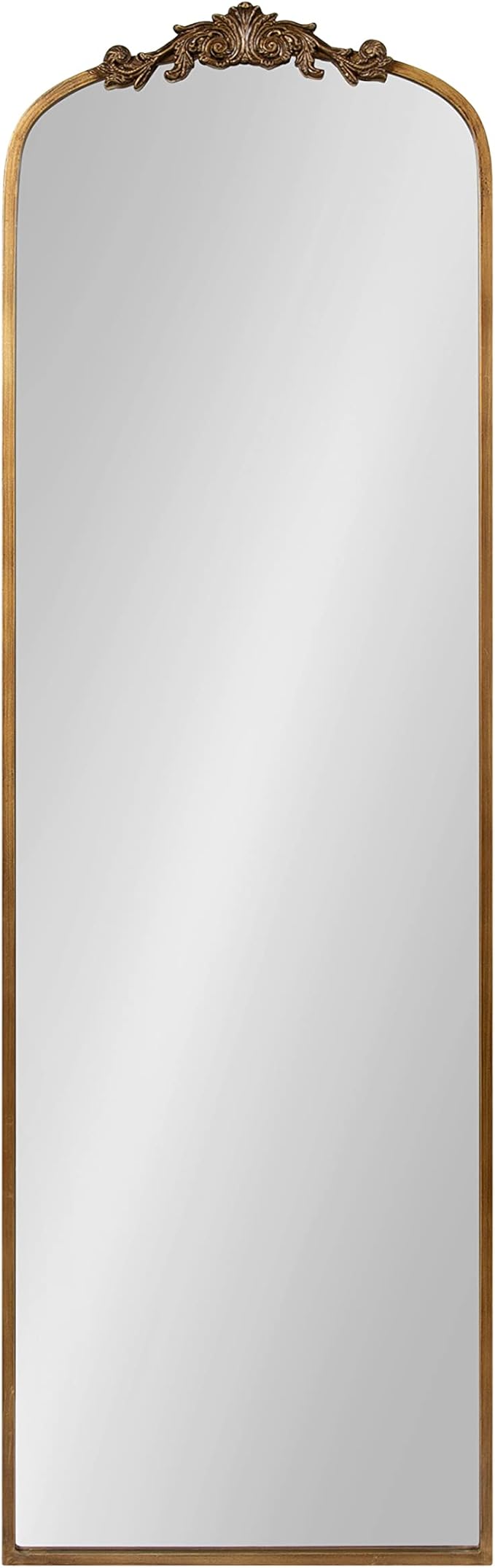 Kate and Laurel Arendahl Glam Arched Vintage Full Length Mirror; 18 x 58; Gold; - Image 8