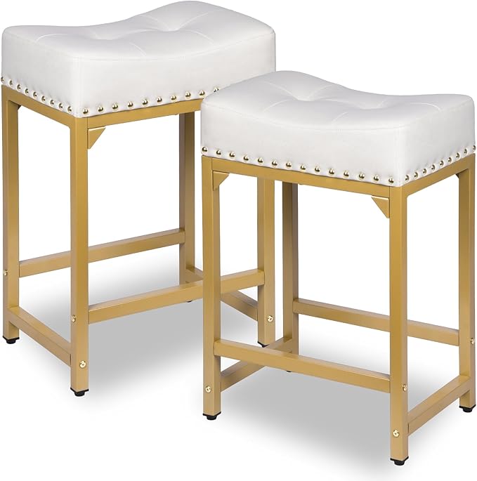 Bar Stools Set of 2, Counter Height Bar Stools by FLYZC