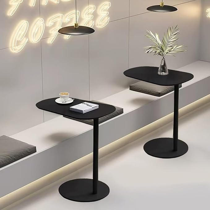 Modern Metal Side Table C Shaped End Table - Image 2