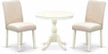 East West Furniture AMAB3-LWH-02 3 Piece Dining Room Furniture Set Contains a by EastWestFurniture