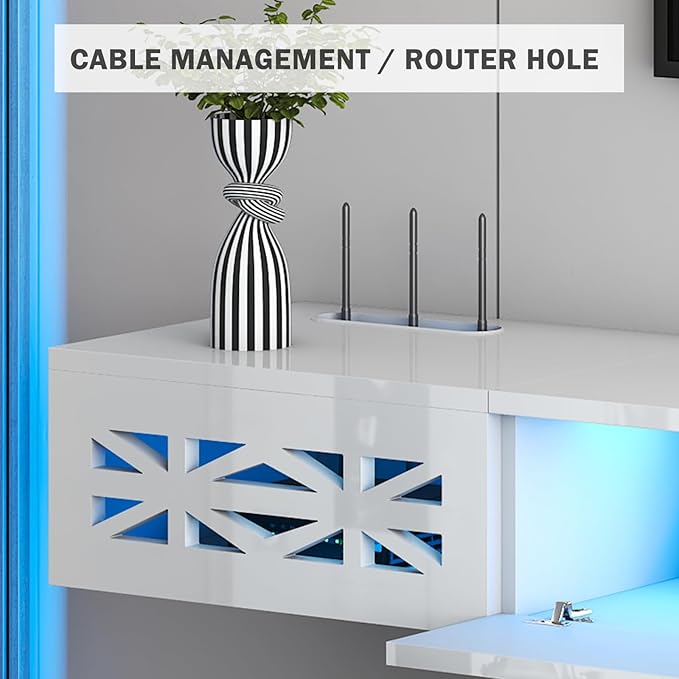 Floating TV Stand, Floating Wall Mounted TV Shelf - Image 4