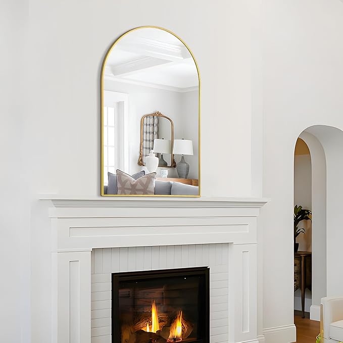 Arched Wall Mirror 20"X30", Modern Farmhouse Mirror Wall Mounted, Curved Arch - Image 7