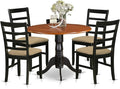 East West Furniture DLPF5-BCH-C 5 Piece Kitchen Table & Chairs Set Includes a by EastWestFurniture