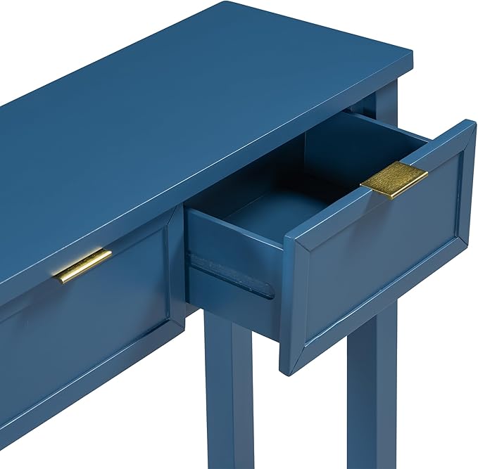 Ball & Cast 60“ Contemporary 4 Drawers Console Table, Long Narrow Entryway-Table - Image 8