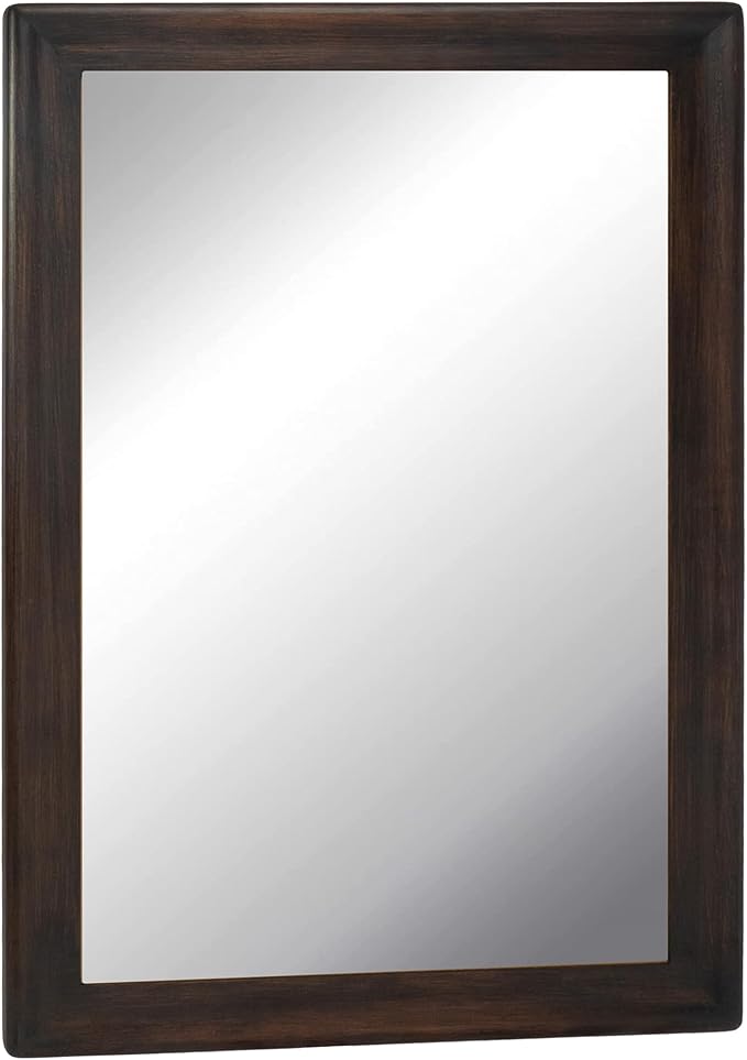 CULER Rustic Wood Wall Mirror for Bathroom, Rectangle Large 30 x 40 inch - Image 6