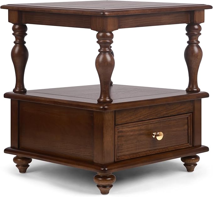 Traditional Square End Table by Ohoqiaqia