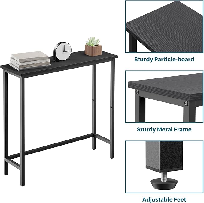 HollyHOME Narrow Console Table, 29.5" Slim Entryway Table, Sofa Stand, Hallway - Image 4