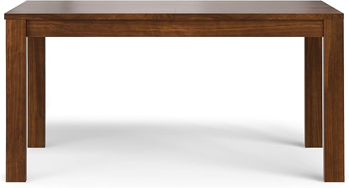 SIMPLIHOME Wilson Extendable Dining Table, Solid Wood Walnut Veneer, 60-76 x 36 - Image 5