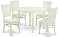 East West Furniture BOVA5-LWH-W 5 Piece Dining Room Furniture Set Includes a by EastWestFurniture