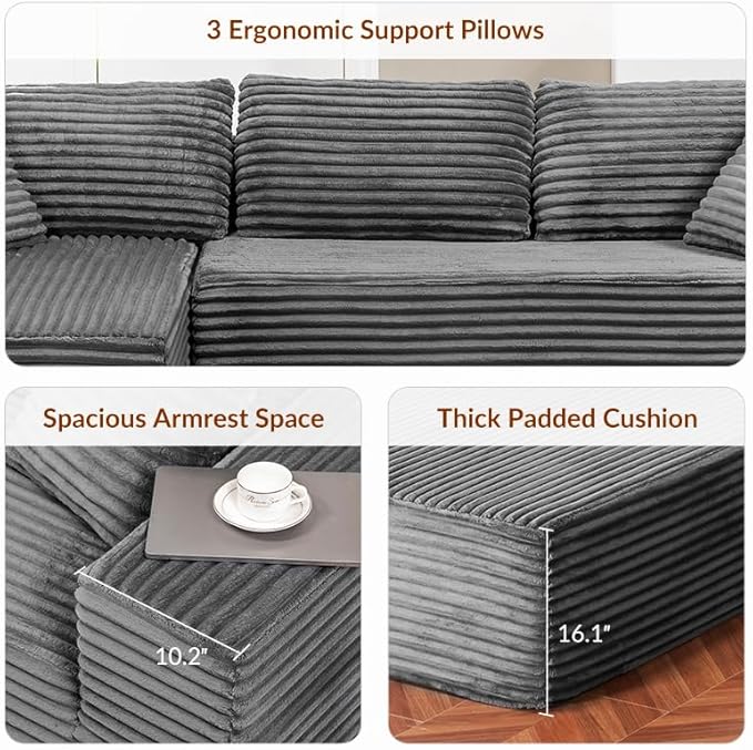 COMHOMA 105”Modular Sectional Sofa - Image 9
