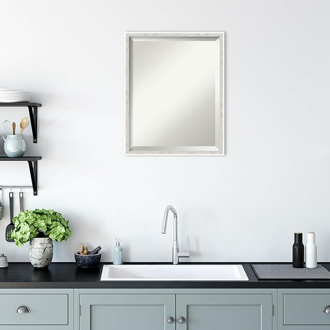 Amanti Art White Bathroom Mirror - Image 6