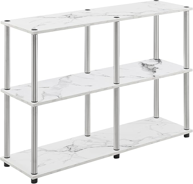 Convenience Concepts Designs2Go No Tools 3 Tier Wide Console Table 42" by ConvenienceConcepts