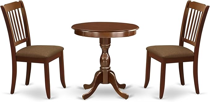 East West Furniture ESDA3-MAH-C 3 Piece Kitchen Table Set by EastWestFurniture