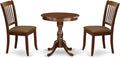 East West Furniture ESDA3-MAH-C 3 Piece Kitchen Table Set by EastWestFurniture