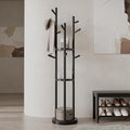 Solid Wood Rotary Coat Rack, Freestanding Coat Rack by Muwuele