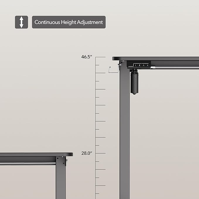 Electric Standing Desk Adjustable Height, 32x20 Inches Sit Stand up Desktop - Image 5