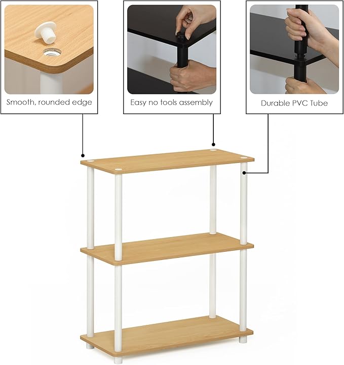 Furinno Turn-N-Tube Display Rack, 3-Tier Single - Image 5
