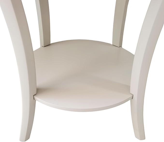 Roundhill Furniture Perth Contemporary Round End Table - Image 7