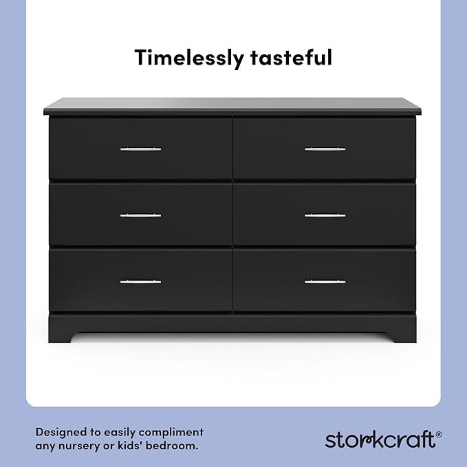 Storkcraft Brookside 6-Drawer Dresser – GREENGUARD Gold Certified, Nursery & - Image 4