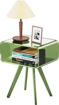 Acrylic Side Table, Acrylic Nightstand Bedside Table by AcrylicFurnitureHomeDecor