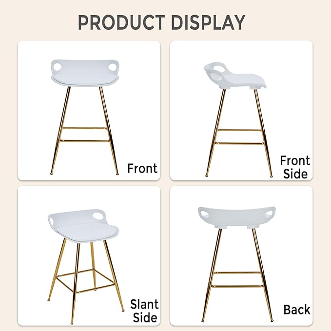Sidanli Bar Stools Set of 2, Counter Height Stools - Image 6