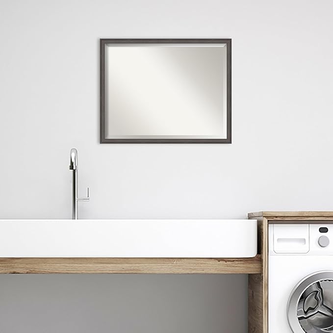 Amanti Art Silver Bathroom Mirror - Image 6